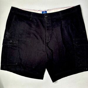 Men’s cargo shorts, black, size 46